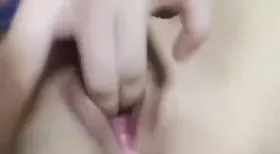 Beautiful honey gets her face squirted with jizm after a insatiable drill sesh