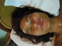 This hoe is a professional at deepthroating man-meat and getting her face spilled with jizm