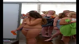 See this hidden cam douche & dt in the bathroom