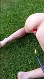 Anal invasion bottle rocket gets her taut pooper fucked