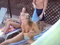 Witness this ultra-kinky stunner in a bikini get nude and pranked by a prankster