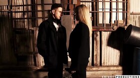 Nyomi Starlet & Brad Knight in a costume play oral pleasure madness with a sloppy facial cumshot complete