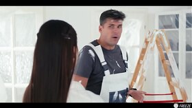 Kristof Cale & Milancheek get their cock-squeezing fuckholes porked by a red-hot palm in Housewife Freeuse Time Stop Porn