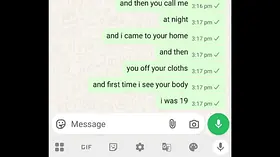 Steaming COUGAR gets a scorching chat while ex-bf is away