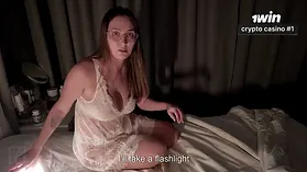 Stepmom Sasha Paradise's stepson is a perverted perv & she can't resist his massive rod in her sofa