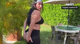 Jenifer Play gets her tight pussy pounded by a stranger in public and gets a creampie