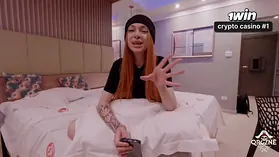 Qrozne's first time in Ultra-cute Ginger-haired Latin Dame ft. Tura's interview and behind-the-scenes action