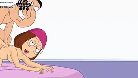 Hentai ZZZ's step-family porn: Simpson family guy with a big ass & a stiffy!