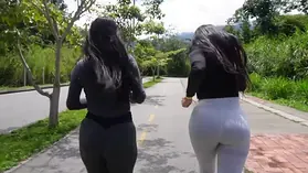 Sneider Have fun & Jennifer Have fun get their taut culos pummeled by BOYFRIEND's phat man meat