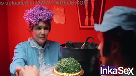 Diminutive latina El Chibolo gets her hefty congenital jugs groped & plumbed by Don Panzón for the rent