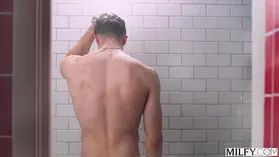 Observe Lexi Luna & Parker Ambrose get naughty in the douche as they gargle and pulverize a boy in doggy style