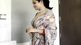 Bhabhi gets her Indian saree ripped open while getting her tight MILF pussy pounded