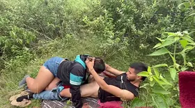 Hot Indian Desi wife gets a surprise from a forest walk ending with a hot, scorching smash