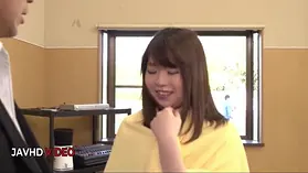 Shibuya Kaho and Hanaho share a lollipop while getting their tight twats pounded