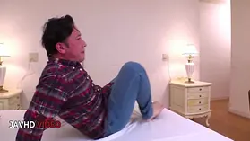 Ema Kato seduces her husband with a warm oral and gets pounded hard in kimono