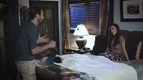 Vanna Bardot gets her cold feet in a hardcore fuck with her stepdad and a cumshot