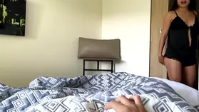 Watch me get caught milking my roommate's tight pussy & beg for more in this POV hardcore fuckfest!
