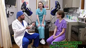 Nurse Azra Iahmir & Cherry Nurse Luci Starr take domination from Doctor Tampa in Jizm Medical center Extraction #14