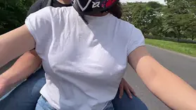 Sweetfantasy131 and Demoneitor12 picked up after university for a steamy public fuck