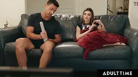 Julia James gets a wild ride from stepdad Ryan Driller while accidentally splashing on his cock