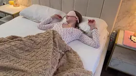 Arisha Mills gets her step-daughter's salami with a smile - no one will know the difference!