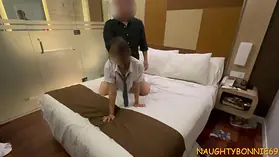 Naughty Bonnie, a Chinese college girl, gets her big tits and tight pussy pulverized by her art teacher after class