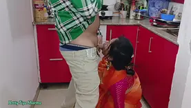 Ravi110014 & Malemodel3 go wild in Desi Bhabhi's Indian kitchen