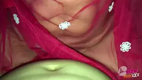 Big-chested Japanese Step-mother Poves and Gets Creampied by Son's Boner