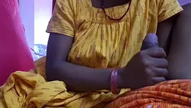 Prayamu11, Indian Aunty, gets her cock-squeezing cootchie poked stiff by Mansion Submissive