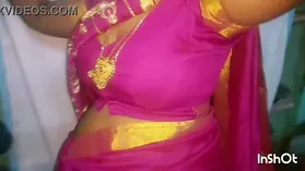 Witness Saanthi2, the big-chested Tamil housewife, get drilled in the shower by a dangled guy