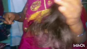 Witness Saanthi2, the big-chested Tamil housewife, get drilled in the shower by a dangled guy