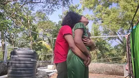 Step step-sister and beau hook up on a fantastic outdoor unclothe with enormous congenital knockers and rimming act