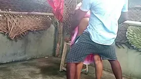 See Vetrivel and Saanthi2's Indian Saree get a warm and intense bathtub from their dude