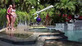 Jorden Kennedy & Natasha Voya engage in red-hot outdoor cougar vs milf activity