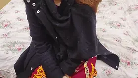 Step-sibling-in-law Arsal gets a pearly vulva surprise after jogging