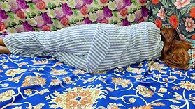 Priya, my step-mom, wakes me up with her red-hot moves and taut smoothly-shaven cunny