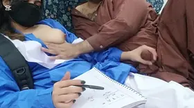 Horny Pakistani Student Nasir Gets Her Taut Pussy Poked by Her Accomplished Teacher