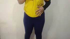Arsal & Priya's steaming step-sis-in-law bellows while flashing off ample boobs and taut coochies