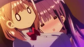2 big-boobed ladies get their poons wedged in this anime internal cumshot jamboree