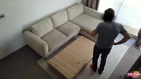 Asian hoe with diminutive melons gets abjected & creampied by stepparent