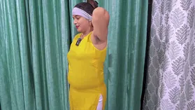 Steaming Desi stunner with cock-squeezing labia gets accidentally boinked in POINT OF VIEW by her wooly armpit sister in law-in-law
