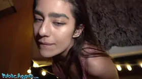 Luna Platinum, the Pakistani nubile with a furry rump and furry abdomen, gets experience with a good-sized ravage-stick in hotel room