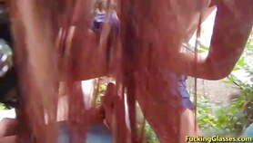 Drilled for cash near the bus stop